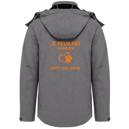 Veste softshell femme "Je Peux Pas J'ai Balade Happy Dog Wavre"