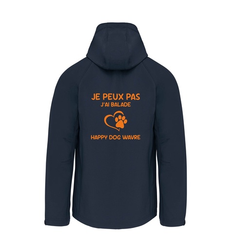 Veste softshell homme "Je Peux Pas J'ai Balade Happy Dog Wavre"